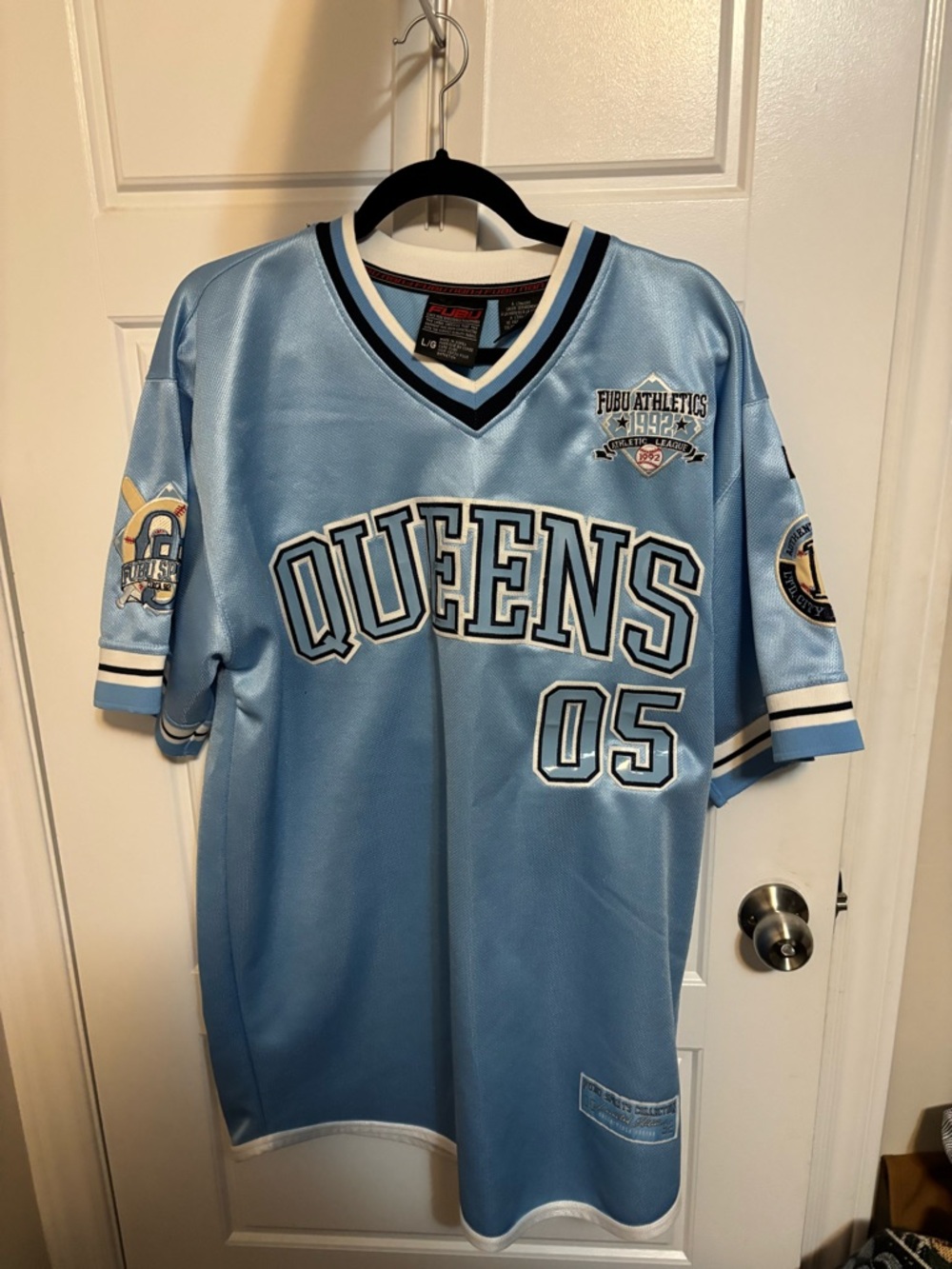 Men's FUBU shirt - likely a jersey-style top